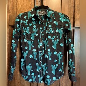 Cowgirl Hardware XL (14/16) girls Rodeo button down western shirt